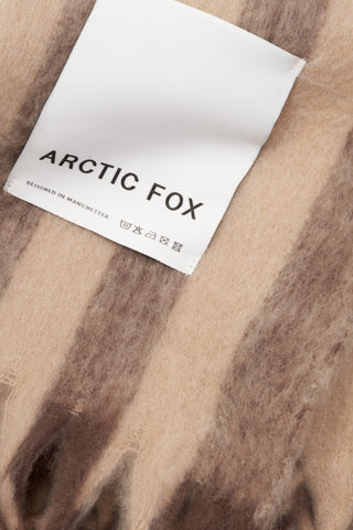 Arctic Fox & Co. - North America - The Wool Stripe Throw - Burnt Umber Stripe