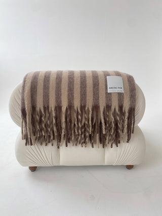 Arctic Fox & Co. - North America - The Wool Stripe Throw - Burnt Umber Stripe