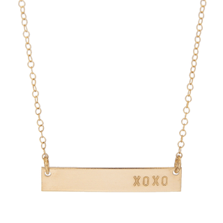 Barberry & Lace Handmade Jewelry - XOXO Bar Necklace