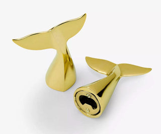 Gold Whale's Tail Bottle Opener