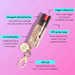 Blingsting Pepper Spray keychain