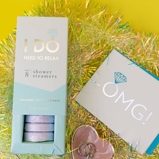 Chez Gagné - I DO Need To Relax - Bridal Shower Steamers - Lavender - Set of 8 Tabs