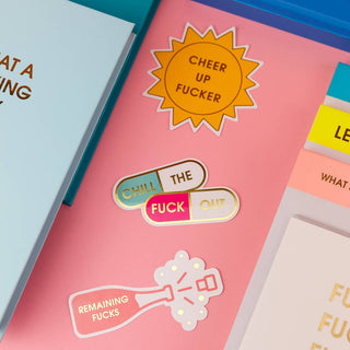 Chez Gagné - Chill The Fuck Out - Pills - Vinyl Sticker