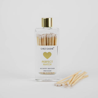 Chez Gagné - Perfect Match - Glass Bottle Safety Matches