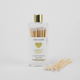 Chez Gagné - Perfect Match - Glass Bottle Safety Matches