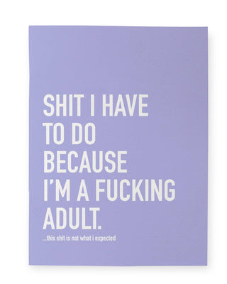 Classy Cards Creative - Fucking Adult Notebook