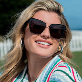 DIFF Eyewear Becky Black Dark Smoke - Taryn x Philip Boutique