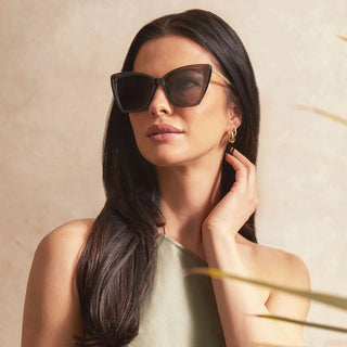 Black Smoke Crystal Grey Sunglasses