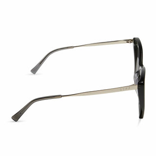 DIFF Eyewear Becky II  Black Smoke Crystal Grey Sunglasses