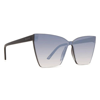 cat eye sunglasses black smoke flash