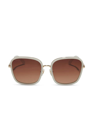 Diff Eyewear Meringue Brown Gradient Sunglasses