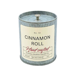 Driftless Studios - Cinnamon Roll Fall Decor Tin Soy Candle - Holiday Candles