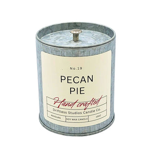 Driftless Studios - Pecan Pie Tin Farmhouse Fall Decor Candle - Holiday Candles