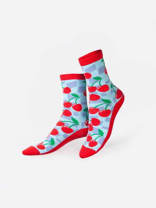 eat my socks cherry baby socks
