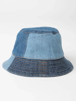 patchwork pacific electric rose bucket hat