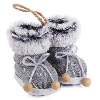 Decorative Grey Snow Boot Hanging Ornament