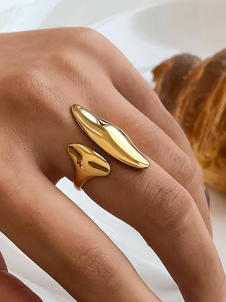 flanerie by maiq jewelry flanerie by maiq danielle 18k gold non tarnish abstract statement ring yellow gold