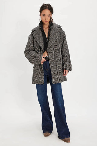 Free People Ari Wool Peacoat