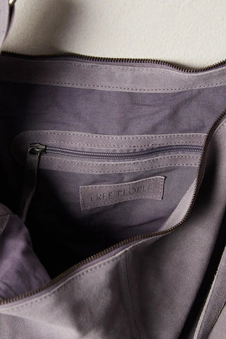 Free People Roma Suede Tote - Lilac Dusk