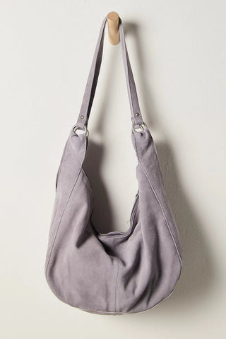 Free People Roma Suede Tote - Lilac Dusk