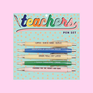 FUN CLUB - Teachers Pen Set (funny gift, pens, school, pens, stationery)