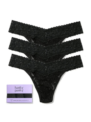 Hanky Panky Original Rise Trio Pack in Black
