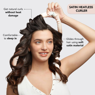 kitsch satin heatless curling set