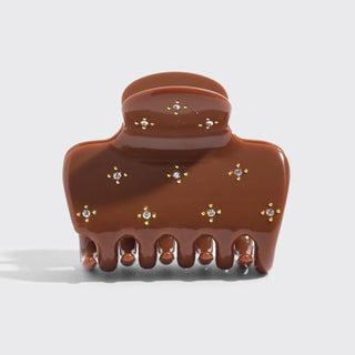 rhinestone medium puffy claw clip
