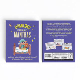 Knock Knock - Affirmators!® Mantras (Midnight) Nightly Affirmation Cards