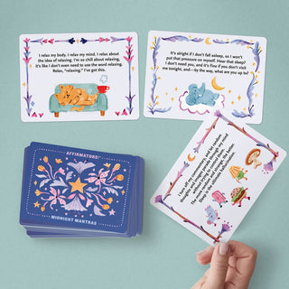 Knock Knock - Affirmators!® Mantras (Midnight) Nightly Affirmation Cards