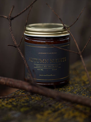fall candle autumn nights luxe label