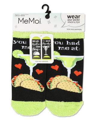 MeMoi Women's Tequila N Tacos Low Cut Non-Skid socks