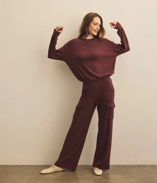 burgundy co-ord set