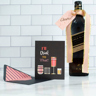 vintage cocktail greeting card