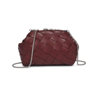 moda luxe handbags moda luxe pauline woven crossbody burgundy