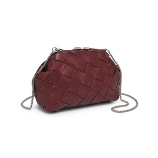 Moda Luxe - Pauline Woven Crossbody: Burgundy
