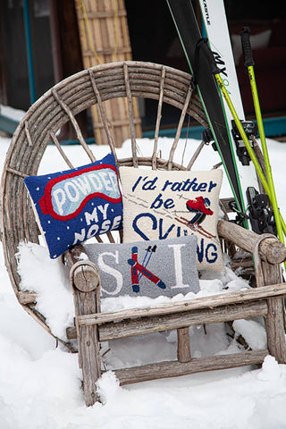 Peking Handicraft - Ski Hook Pillow