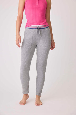 Sweater Weather Banded Bottom Pants in Heather Grey