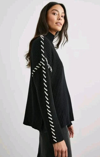 rails liam rib knit whipstitch sweater