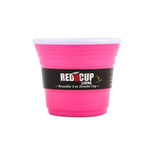 Red Cup Living - Red Cup Living Reusable Shooter Cup, 2 oz, Pink, BPA Free