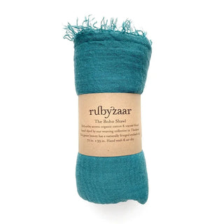 rubyzaar scarf turquoise boho scarf
