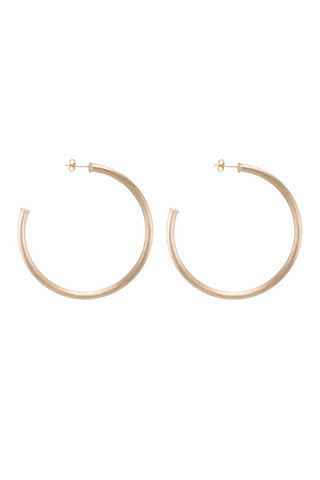 Sheila Fajl Brushed Champagne Plated Hoop