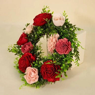 Sola Wood Flowers - 12" Wreath - Rose Glow