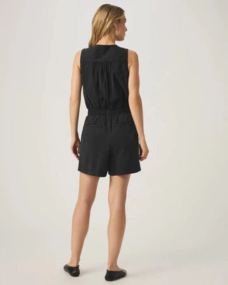 Splendid Adelina romper white sleeveless romper