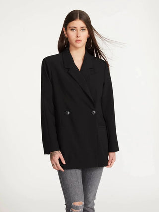 steve madden stella blazer in black