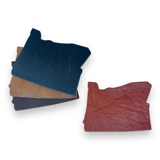Sweet Pea Cole - West Coasters (Oregon) Genuine Leather Drink Coaster Set