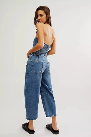 We The Free Je Suis Pret Barrel Jumpsuit