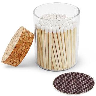 thankful greetings 2 matches in cork top jar