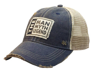 Vintage Life slogan distressed trucker hat