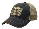 Vintage Life - The Man The Myth The Legend Distressed Trucker Cap